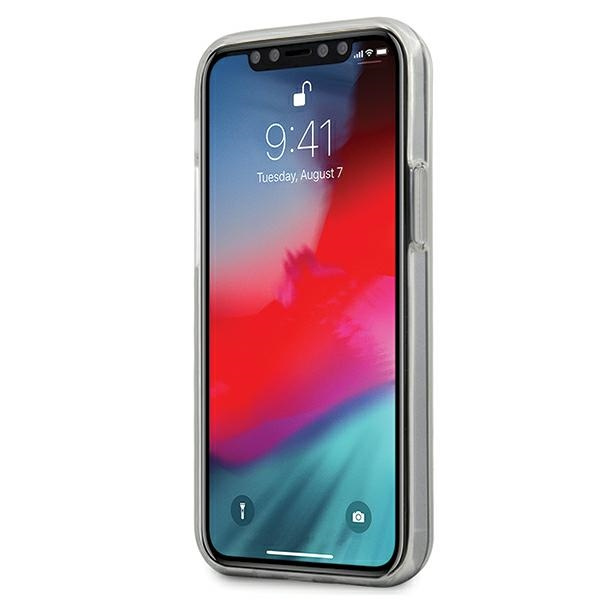 Karl Lagerfeld Apple iPhone 12 Mini schillernde Karl`s Head Opal Hülle